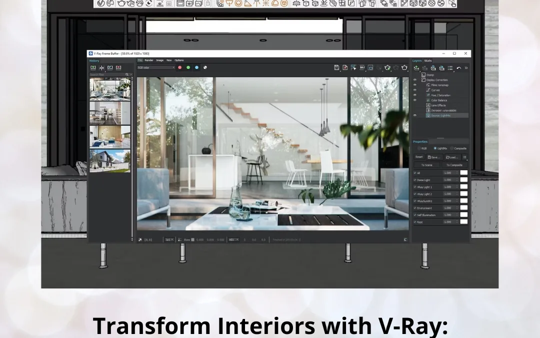 Transform Interiors with V-Ray: Lighting Secrets for Photorealistic Design